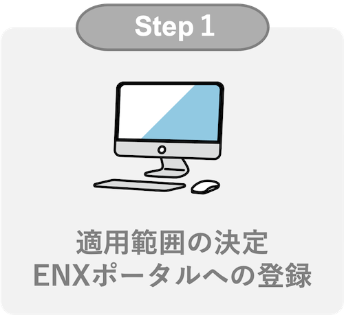 適用範囲の決定/ENXポータルへの登録